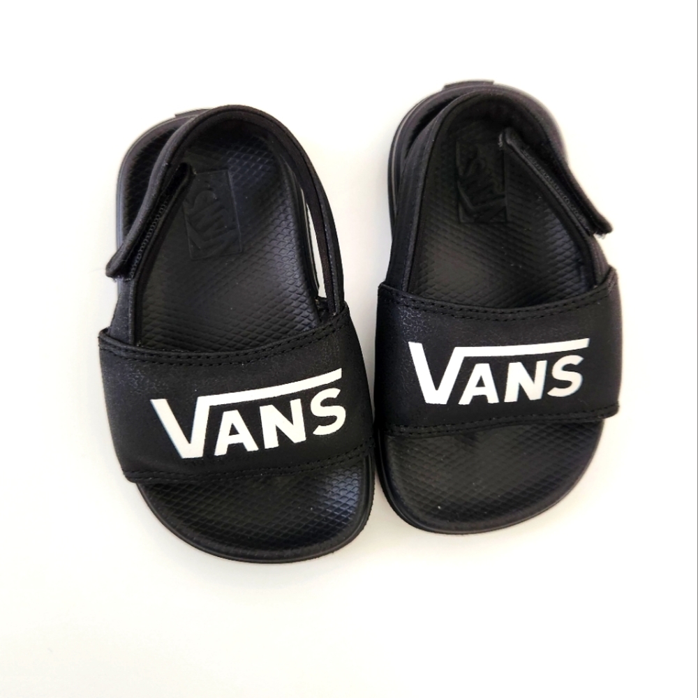 Vans toddle size 5 black sandals